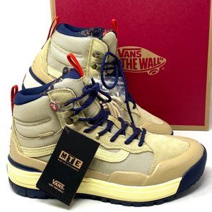 Vans Tan and Blue Winter Boots